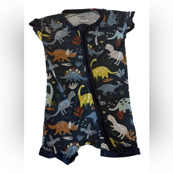 Little Sleepies Other - Little Sleepies Navy Jurassic Jungle Dinosaur